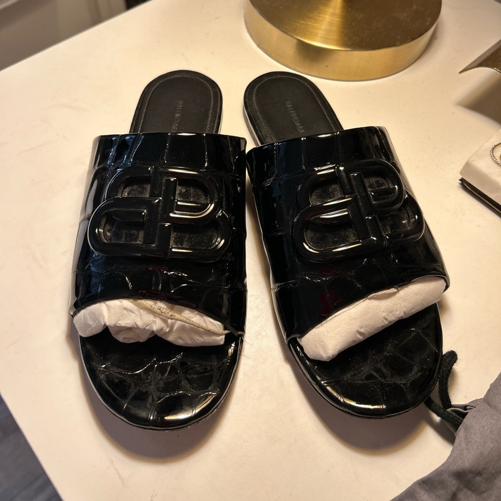 Balenciaga Black Sandals